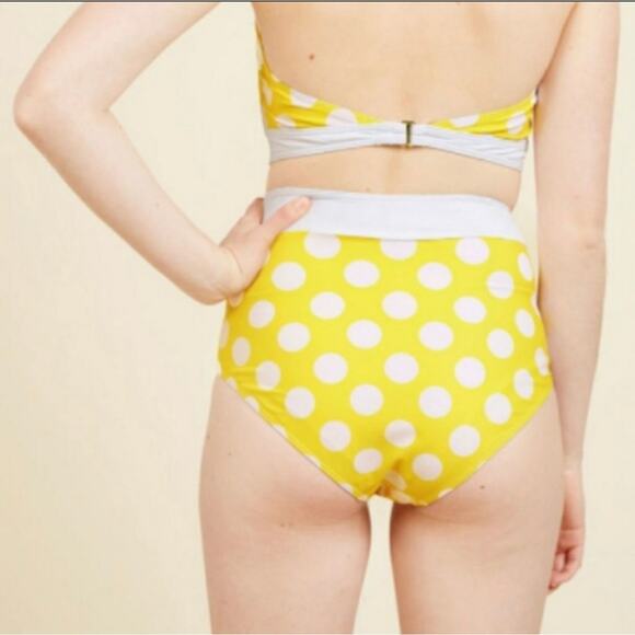 ModCloth Allihop Sunflower Polka Dot Bikini Bottom - Picture 3 of 8